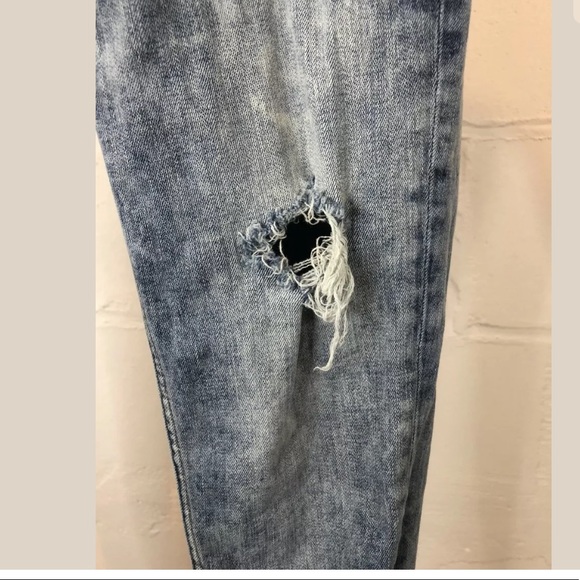 Zara Basic Z1975 Jeans Distressed Ripped Skinny - Picture 3 of 10